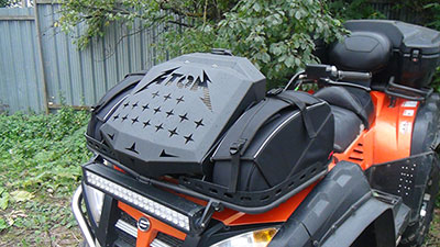 Вынос радиатора для квадроцикла CF MOTO X8 с черными кофрами
